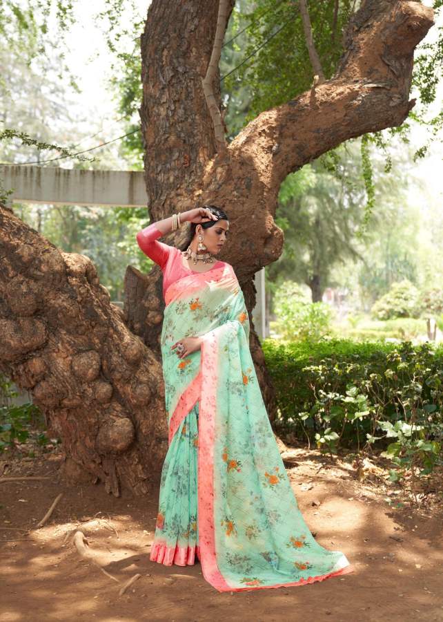 Shangrila New Kanchana Festive Wear Designer 25 Linen Cotton Saree Collection